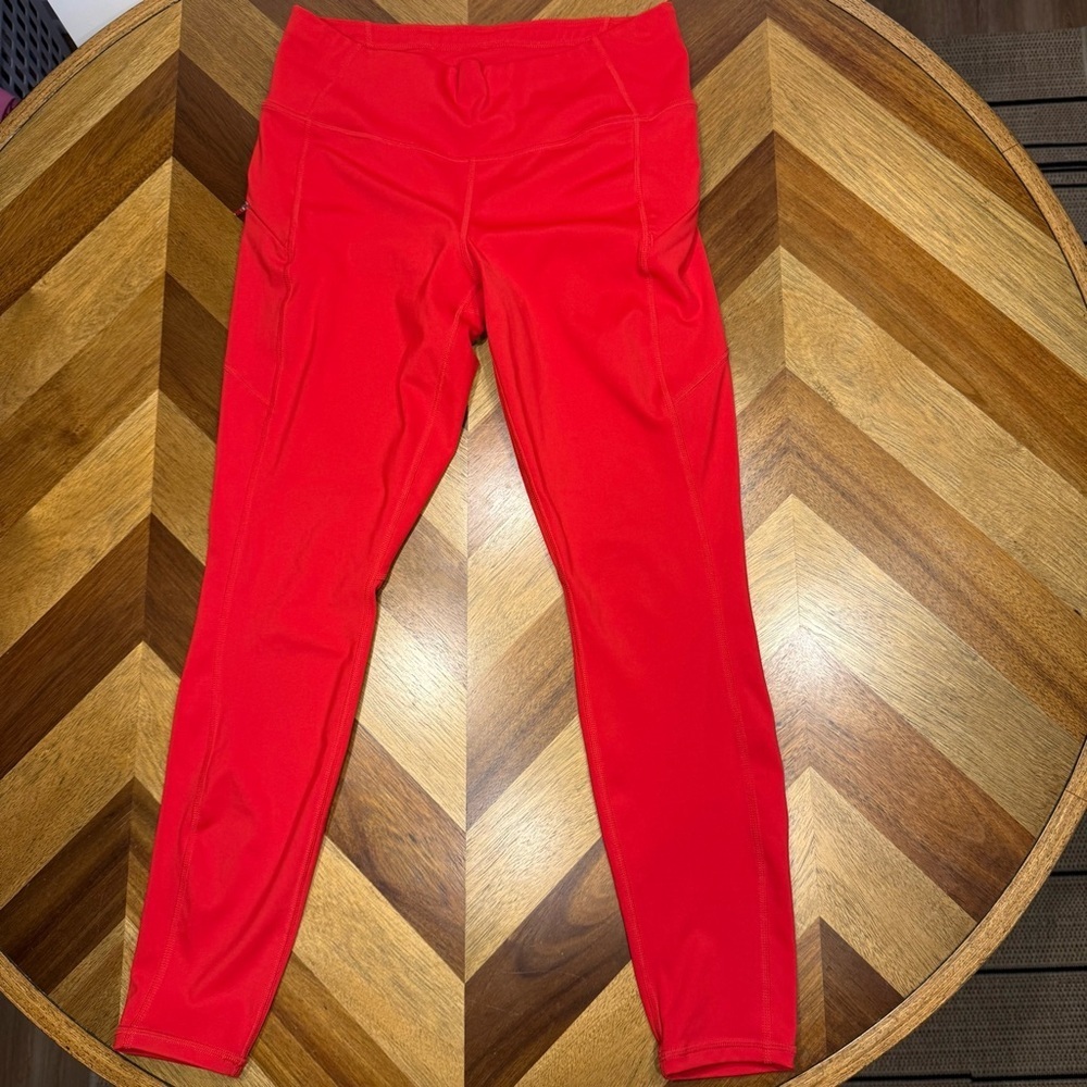 Athleta Vibrant Red Leggings